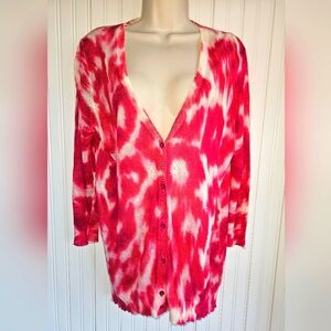 Beautiful! Fuchsia! Ann Taylor Cardigan